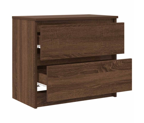 Mueble para TV madera contrachapada marrón roble 60x35x54 cm