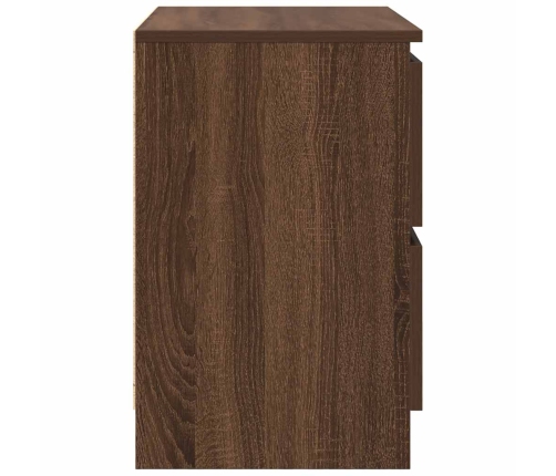 Mueble para TV madera contrachapada marrón roble 60x35x54 cm