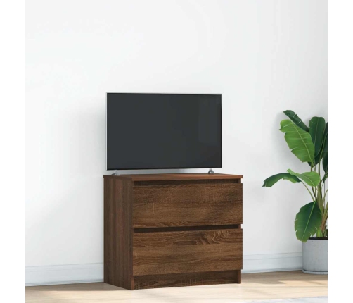 Mueble para TV madera contrachapada marrón roble 60x35x54 cm