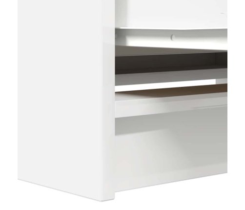 Mueble de TV de madera de ingeniería blanco 80x35x54 cm