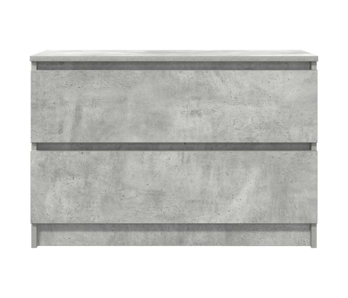 Mueble de TV de madera de ingeniería gris hormigón 80x35x54 cm