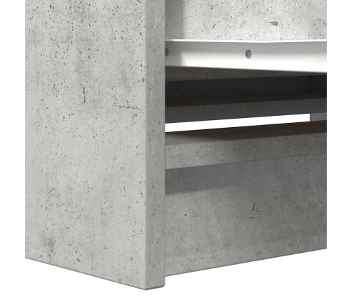 Mueble de TV de madera de ingeniería gris hormigón 80x35x54 cm