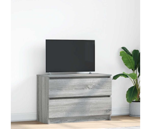 Mueble de TV Sonoma gris 80x35x54 cm madera de ingeniería