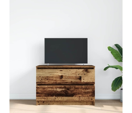 Mueble de TV de madera antigua 80x35x54 cm Madera de ingeniería