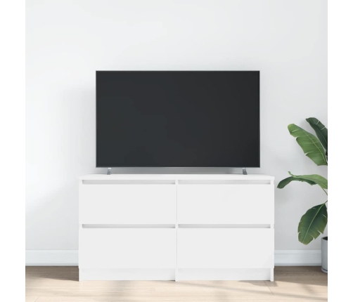 Mueble para TV madera contrachapada blanco 100x35x54 cm