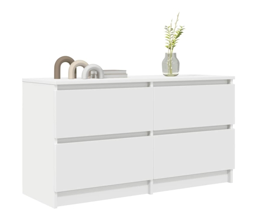 Mueble para TV madera contrachapada blanco 100x35x54 cm