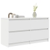 Mueble para TV madera contrachapada blanco 100x35x54 cm