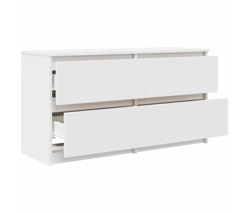 Mueble para TV madera contrachapada blanco 100x35x54 cm