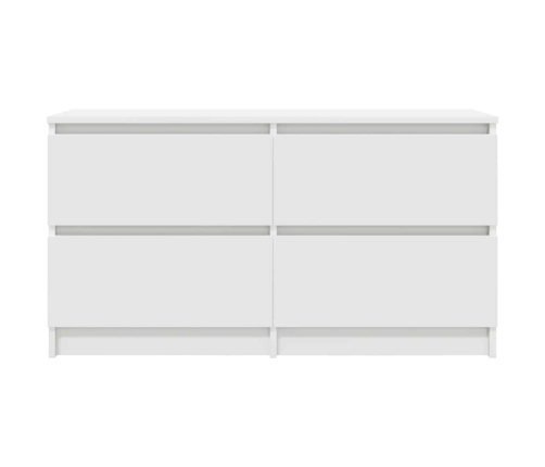 Mueble para TV madera contrachapada blanco 100x35x54 cm