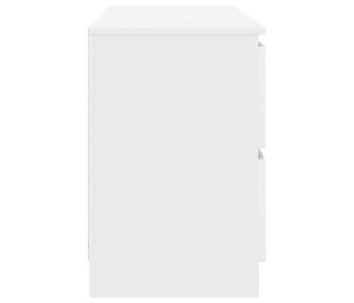 Mueble para TV madera contrachapada blanco 100x35x54 cm