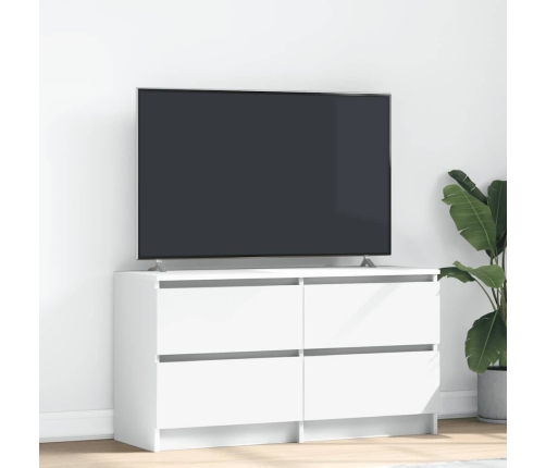 Mueble para TV madera contrachapada blanco 100x35x54 cm