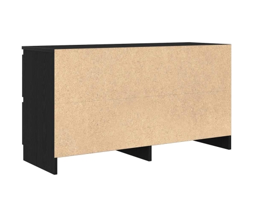 Mueble para TV madera contrachapada negro 100x35x54 cm