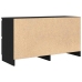 Mueble para TV madera contrachapada negro 100x35x54 cm