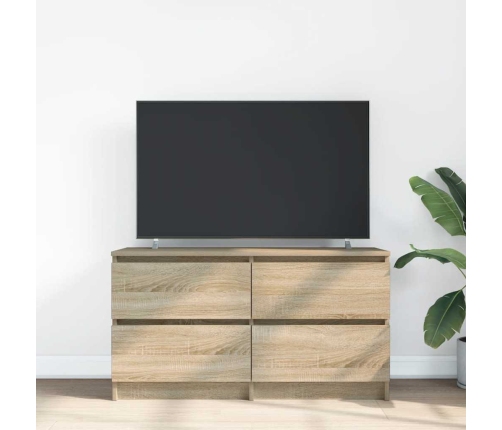 Mueble de TV madera de ingeniería roble Sonoma 100x35x54 cm