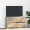 Mueble de TV madera de ingeniería roble Sonoma 100x35x54 cm