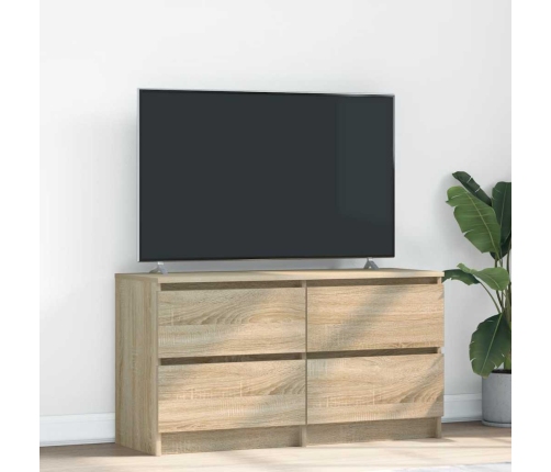 Mueble de TV madera de ingeniería roble Sonoma 100x35x54 cm