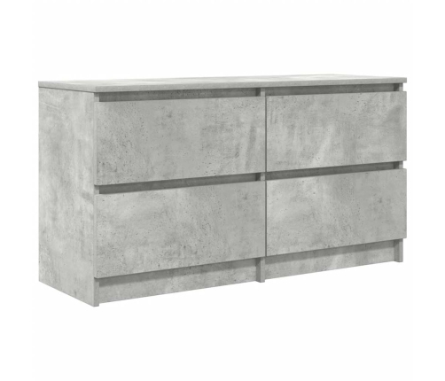 Mueble de TV madera de ingeniería gris hormigón 100x35x54 cm