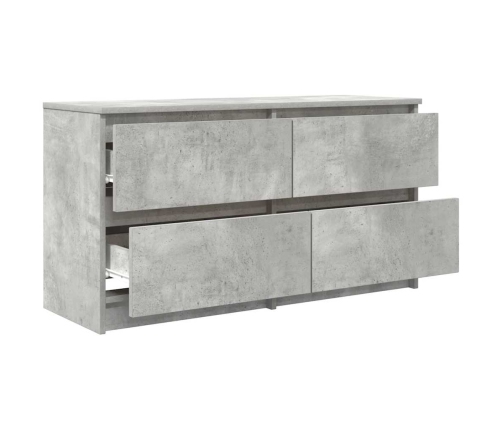 Mueble de TV madera de ingeniería gris hormigón 100x35x54 cm