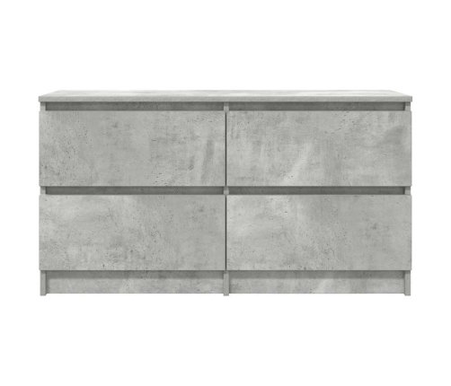 Mueble de TV madera de ingeniería gris hormigón 100x35x54 cm