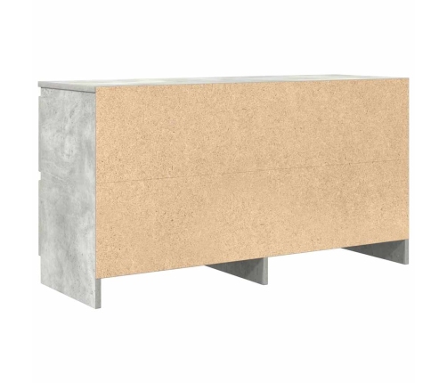 Mueble de TV madera de ingeniería gris hormigón 100x35x54 cm