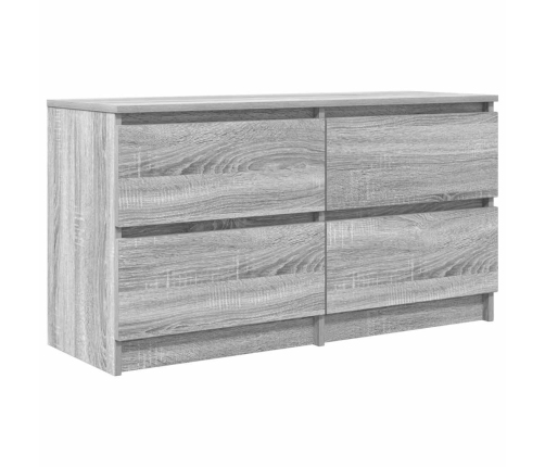 Mueble de TV madera contrachapada gris Sonoma 100x35x54 cm