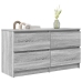 Mueble de TV madera contrachapada gris Sonoma 100x35x54 cm