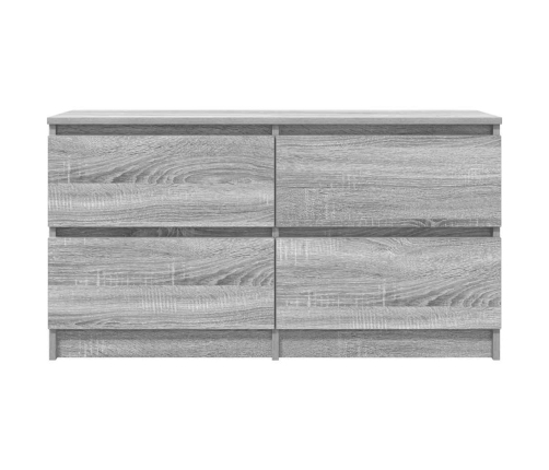 Mueble de TV madera contrachapada gris Sonoma 100x35x54 cm