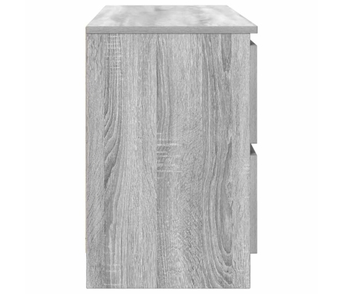 Mueble de TV madera contrachapada gris Sonoma 100x35x54 cm