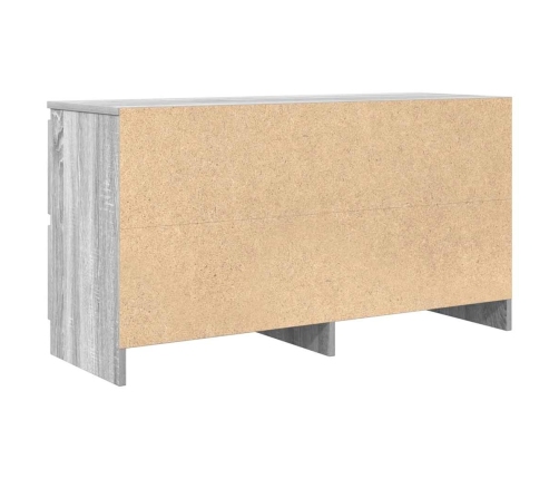 Mueble de TV madera contrachapada gris Sonoma 100x35x54 cm