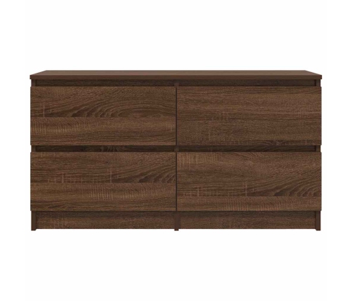 Mueble para TV madera contrachapada marrón roble 100x35x54 cm