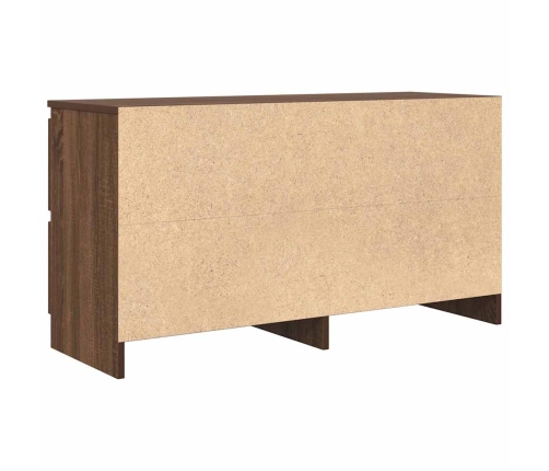 Mueble para TV madera contrachapada marrón roble 100x35x54 cm