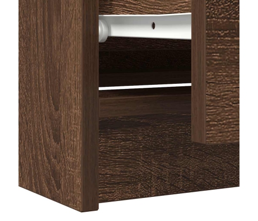 Mueble para TV madera contrachapada marrón roble 100x35x54 cm