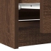 Mueble para TV madera contrachapada marrón roble 100x35x54 cm