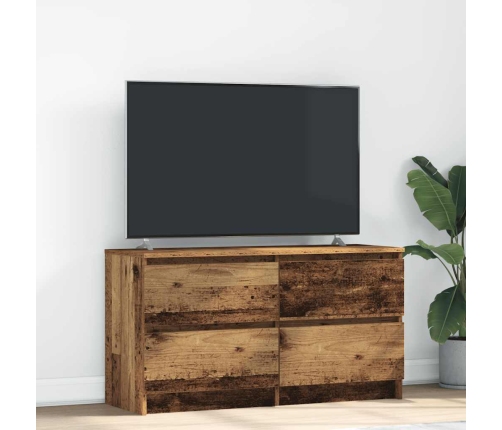 Mueble de TV de madera antigua 100x35x54 cm Madera ingeniería