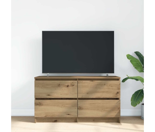 Mueble para TV madera de ingeniería roble artisan 100x35x54 cm