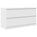 Mueble para TV madera contrachapada blanco 100x35x54 cm