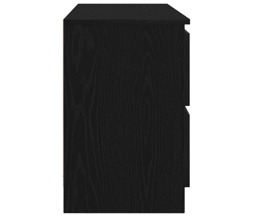 Mueble para TV madera contrachapada negro 100x35x54 cm