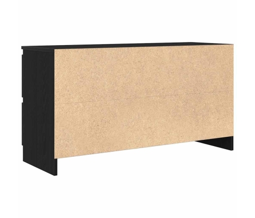 Mueble para TV madera contrachapada negro 100x35x54 cm