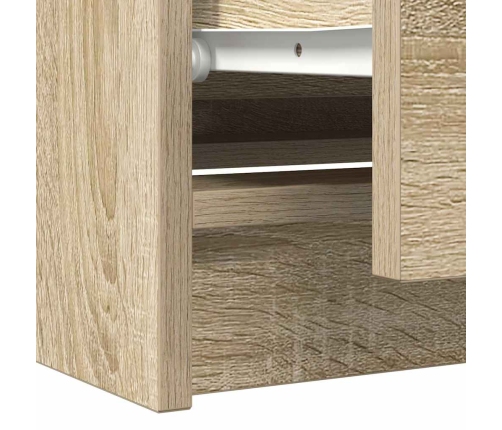 Mueble de TV madera de ingeniería roble Sonoma 100x35x54 cm