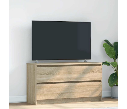 Mueble de TV madera de ingeniería roble Sonoma 100x35x54 cm