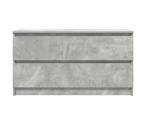 Mueble de TV madera de ingeniería gris hormigón 100x35x54 cm