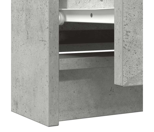 Mueble de TV madera de ingeniería gris hormigón 100x35x54 cm