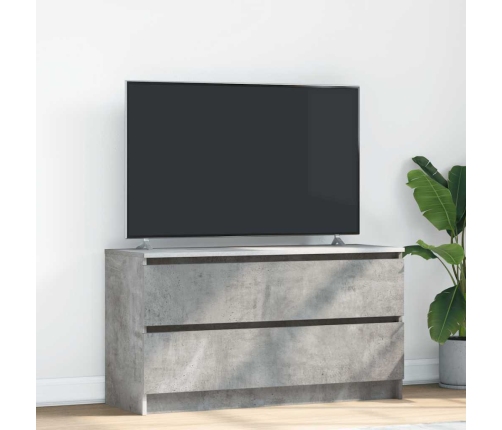 Mueble de TV madera de ingeniería gris hormigón 100x35x54 cm