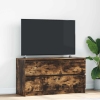 Mueble de TV madera de ingeniería roble ahumado 100x35x54 cm