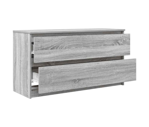 Mueble de TV madera contrachapada gris Sonoma 100x35x54 cm