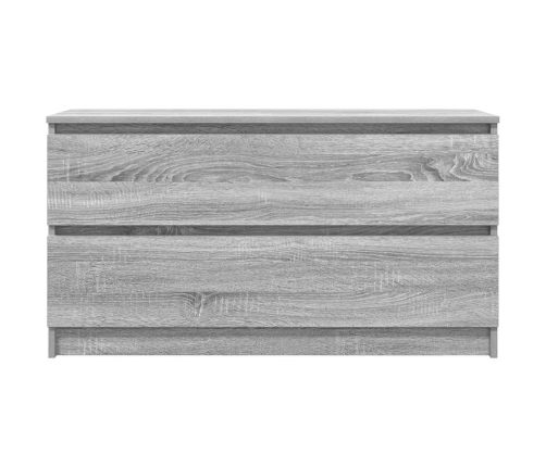 Mueble de TV madera contrachapada gris Sonoma 100x35x54 cm