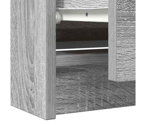 Mueble de TV madera contrachapada gris Sonoma 100x35x54 cm