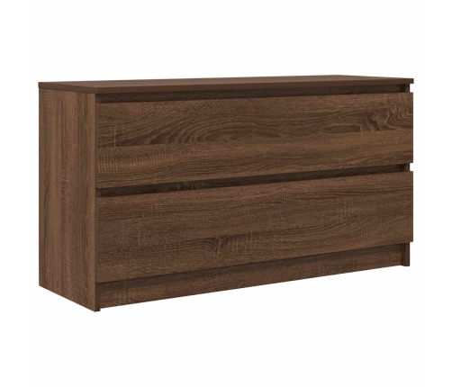 Mueble para TV madera contrachapada marrón roble 100x35x54 cm