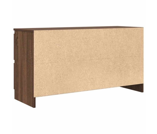 Mueble para TV madera contrachapada marrón roble 100x35x54 cm