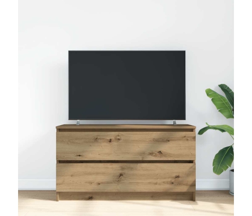 Mueble para TV madera de ingeniería roble artisan 100x35x54 cm